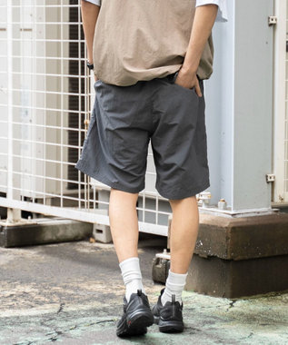 WEGO 【速乾/ウエストゴム/SMLサイズ】ナイロンイージーショーツ ダークグレー