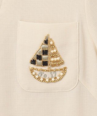 GRACE CONTINENTAL ビジューエンブレムワンピース キナリ