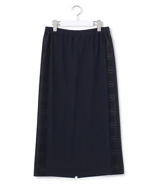 ICB レースコンビジャージー ナロースカート ネイビー