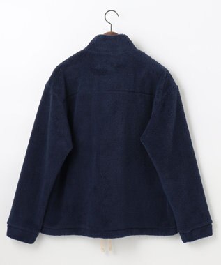 JOSEPH ABBOUD MOUNTAIN 【SPACE／UNISEX】ボアソリッド プルオーバー ネイビー系