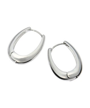 AMERICAN HOLIC シンプルメタルフープピアス Silver