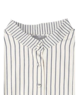 Green Parks ＫＢＦ　ストライプシャツワンピース Beige