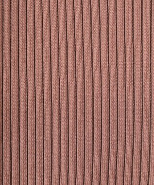 Green Parks 配色リブＺｉｐニットカーディガン Pink