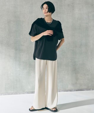 UNFILO L BEAUTY FORM-T cotton フォルムTシャツ チャコール