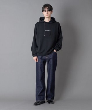 WEGO 【ユニセックス着用ITEM】ワンポイントプルパーカー ブラック