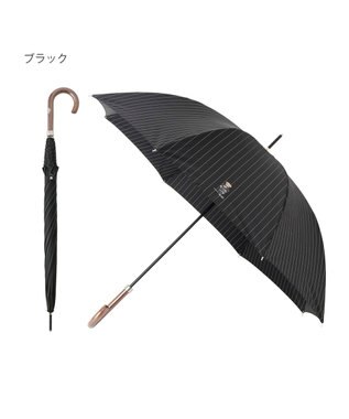 MOONBAT POLO RALPH LAUREN メンズ 長傘 ストライプ×BEAR 65cm ブラック