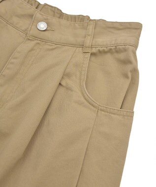 Green Parks チノタックワイドパンツ Beige