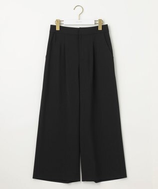 ANY SIS 【セットアップ可】セレモニーダブルクロス ワイドパンツ ブラック