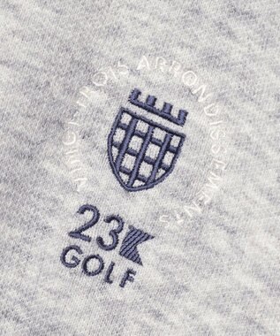 23区GOLF 【MEN】ダブルフェイスフーディー ライトグレー系