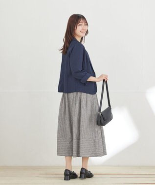 Tiaclasse テーラードサマージャケット ネイビー