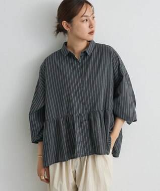 CRAFT STANDARD BOUTIQUE ペプラム長袖ブラウス