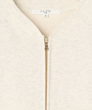 23区 L 【SLOW/一部店舗限定】ハイゲージテリー ハーフジップ ワンピース アイボリー系