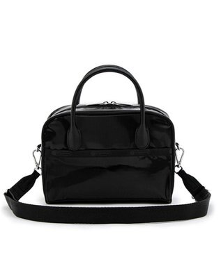 LeSportsac SQUARE TH CROSSBODY/アップタウンブラックシャイン/ブラック アップタウンブラックシャイン/ブラック