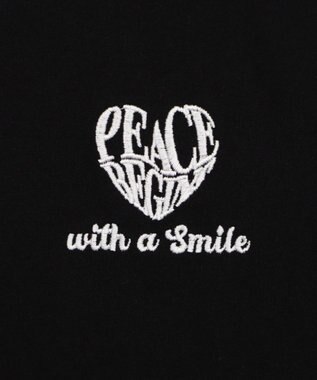 WEGO 【ユニセックス着用ITEM/MLサイズ展開】アクセ付きリンガーグラフィックT（SS） ブラック