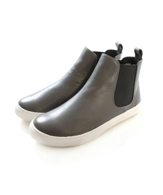 Pointer 本革サイドゴアショートブーツ グレー