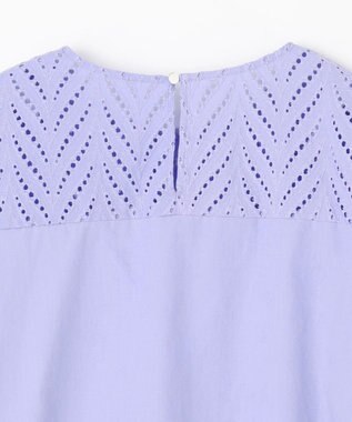 ANY 【洗濯機可】エンブロイダリーブラウス ラベンダー