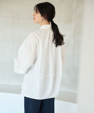 #Newans 【撥水】ユニークフォルムチュニック ホワイト