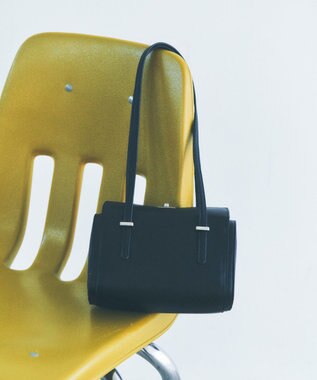 YECCA VECCA フェイクレザーミニボストンバッグ Black