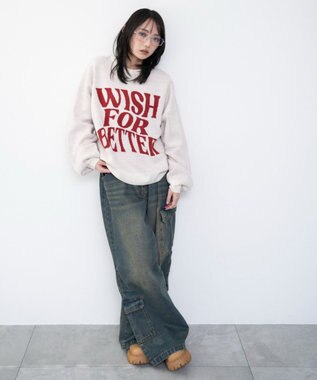 WEGO グラフィックニットプルオーバー 柄1