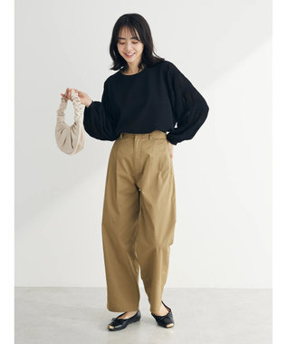 Green Parks マジョリカスリーブカットプルオーバー Black