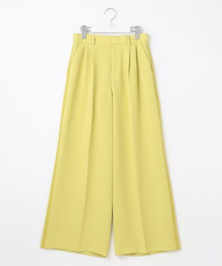 自由区 【カタログ掲載・Premium Collection】ドスキンワイド パンツ ライトグリーン系