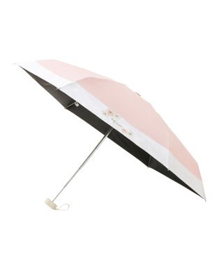MOONBAT 【WEB限定/一級遮光99.99%】晴雨兼用折りたたみ日傘 ポール&ジョー(PAUL & JOE ACCESSOIRES)クリザンテーム/バイカラー 雨の日OK 遮熱 簡単開閉 UV 晴雨兼用 ピーチ