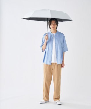 MOONBAT 【世界初の放射冷却素材】REIKYAKUパラソル ラディクール 折りたたみ傘 60㎝ 晴雨兼用 日傘 遮光100％ UV100％ 遮熱 ライトグレー