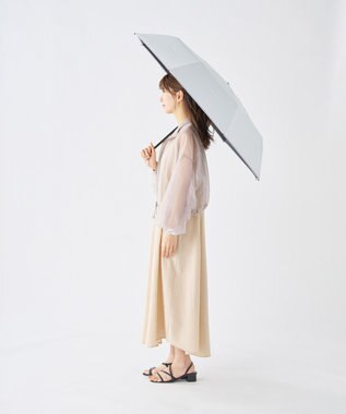 MOONBAT 【世界初の放射冷却素材】REIKYAKUパラソル ラディクール 折りたたみ傘 60㎝ 晴雨兼用 日傘 遮光100％ UV100％ 遮熱 ライトグレー