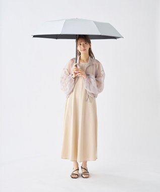 MOONBAT 【世界初の放射冷却素材】REIKYAKUパラソル ラディクール 折りたたみ傘 60㎝ 晴雨兼用 日傘 遮光100％ UV100％ 遮熱 ライトグレー