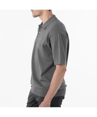 ZERO HALLIBURTON 半袖ニットポロシャツ ZHG-M5A4c 85115 グレー