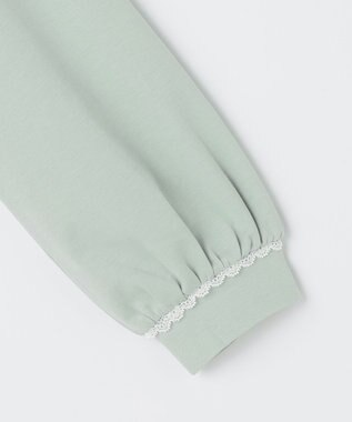 組曲 KIDS 【150-160㎝】レースカラー トレーナー ミントグリーン