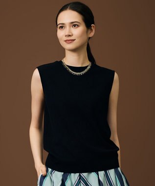 自由区 S 【人気素材・NEWアイテム・アンサンブル対応】ファンクショナルノースリーブ カットソー