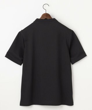 JOSEPH ABBOUD 【キングサイズ・衣服内温度調節機能/接触冷感/JAPANファブリック】コンフォーマーミラノリブ モックネック Tシャツ ブラック系