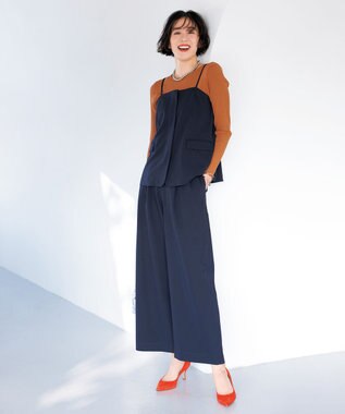 UNFILO コンパクトリブニット ブラウン