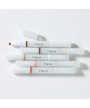 Chacott Cosmetics ダブルマルチクレヨン【すっぴん風メイクカラー】 キャンドルピーチ×シェルピンク