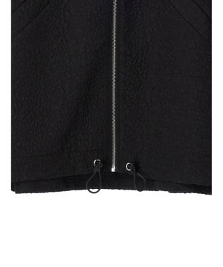 Green Parks AnriettMusee フロントジップジャガードブルゾン Black