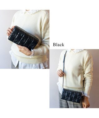 tsumori chisato CARRY ネコキルティング 財布ショルダー ミニバッグ ショルダーバッグ ブラック