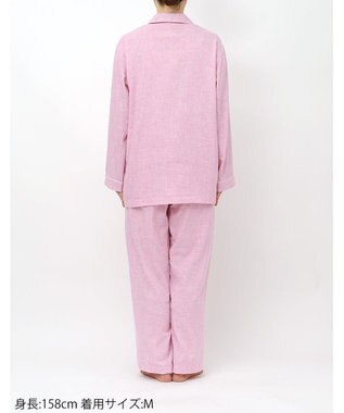 ワコール／睡眠科学 パジャマ 長袖 長ズボン 綿100%(本体) 二重ガーゼ レディース YDX518 睡眠科学／ワコール ピンク