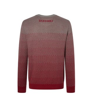 DAKS 【DAKS GOLF】グラデーションパターンニット ダークレッド