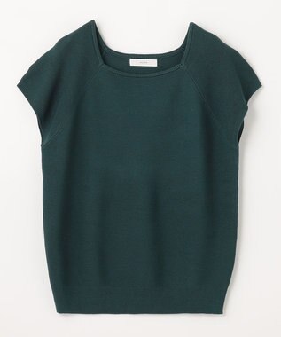 ANY 【洗濯機可能/アンチピリング/UVケア】アクリルガータースクエアニット グリーン