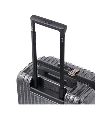 ACE BAGS & LUGGAGE ACE クレスタ フロントポケット付きスーツケース 2~3泊 機内持ち込み 06315 エース ブラックカーボン