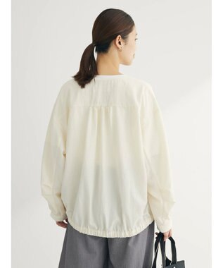 Green Parks イージーケア　Ｖネックブルゾン Ecru