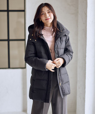 ANY L 【フード取り外し可能】楽映えリッチロング丈ダウン ブラック