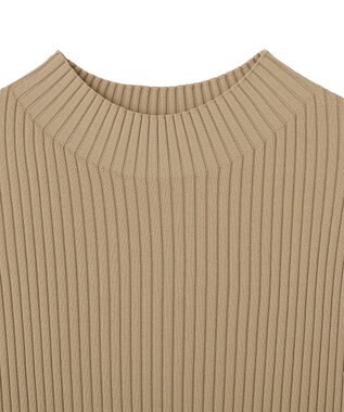 YECCA VECCA ハイネックノースリーブニット Gray Beige
