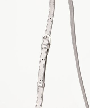 LA BAGAGERIE ランダムプリーツショルダーバッグ ガンメタリック