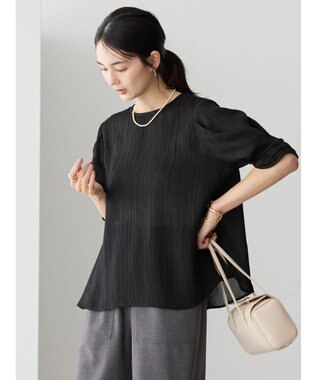 AMERICAN HOLIC 袖コンシャスブラウス Black