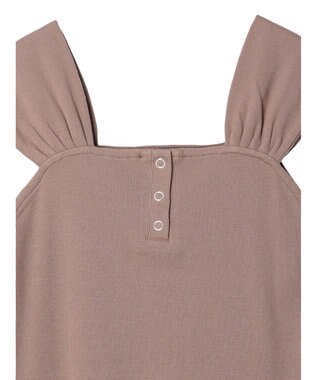 earth music&ecology リブフレンチタンクトップ Mocha