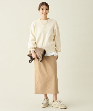 ANY スウェットライクニット エクリュ