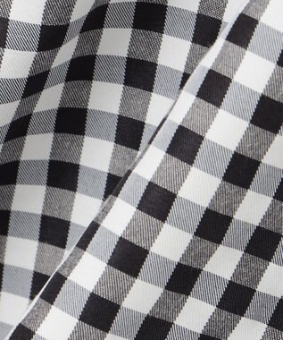 組曲 KIDS 【150-160㎝】フレアーギンガム ショートパンツ ブラック系3