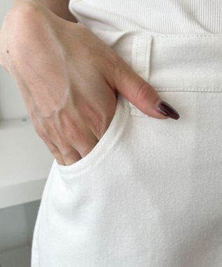 WEGO サイドリボンカーゴパンツ ホワイトアイボリー